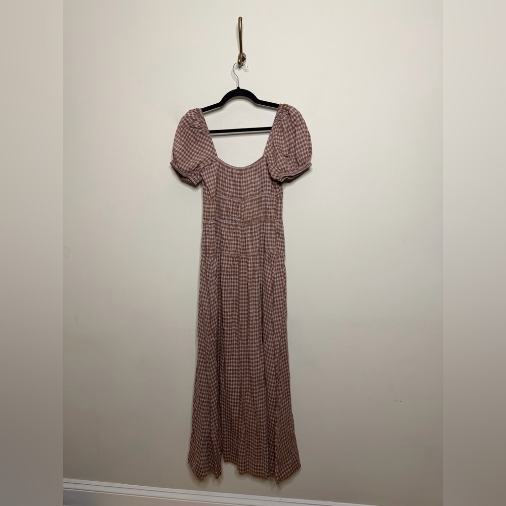 Reformation Rhett Midi Dress in Audrie Check - Picture 7 of 8